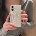 Perlescent White Étangage tridimensionnel XINGX Cas de téléphone