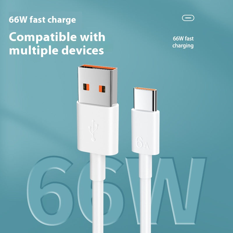 6A câble de données de charge rapide super approprié pour TYPE-C sans boîte
