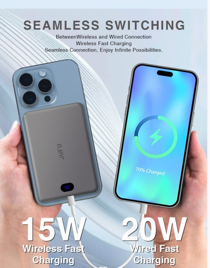 Adaptable to any scene with the magnetic wireless power bank