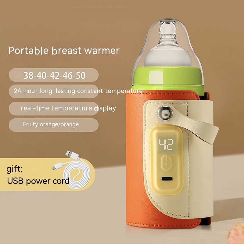 Température constante Chauffage pour bébé Isolant Bouteille de lait Night Out Portable Heat-holding B
