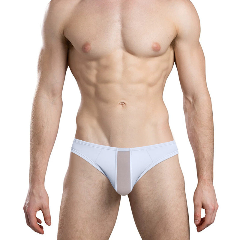 Modal Sexy hommes slips faible taille confortable et respirant haut élastique