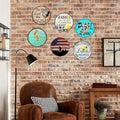Retro Seaboard Railroad Metal Sign 8x8in Dad Garage Décoration murale