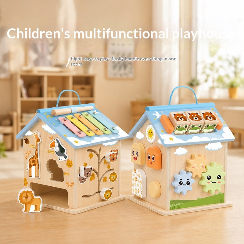 Smart Playhouse Multifunctional Wooden Educational Toy