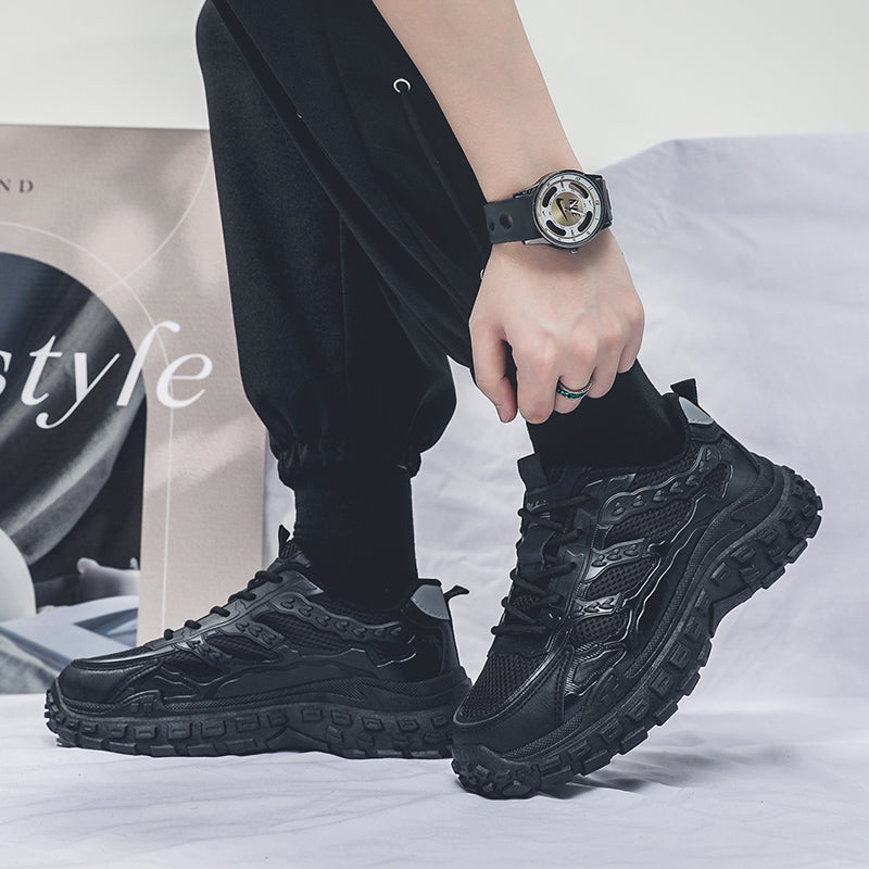 Hommes Noir Sécurité Travail Sneakers
