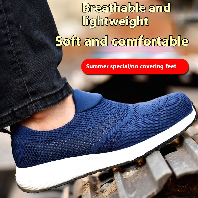 Chaussures de travail en acier anti-smash et anti-puncture pour hommes