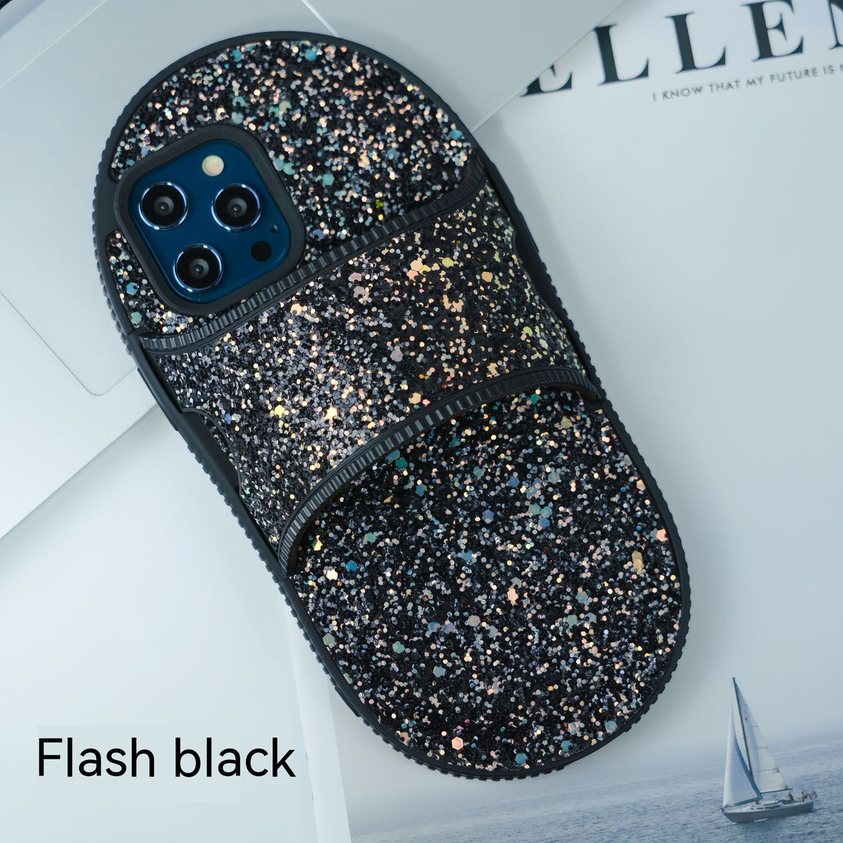 Étui téléphonique pour chaussons en Strass