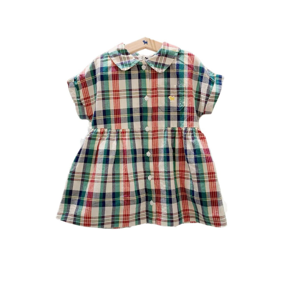 Filles Cotton Plaid Style Western Robe