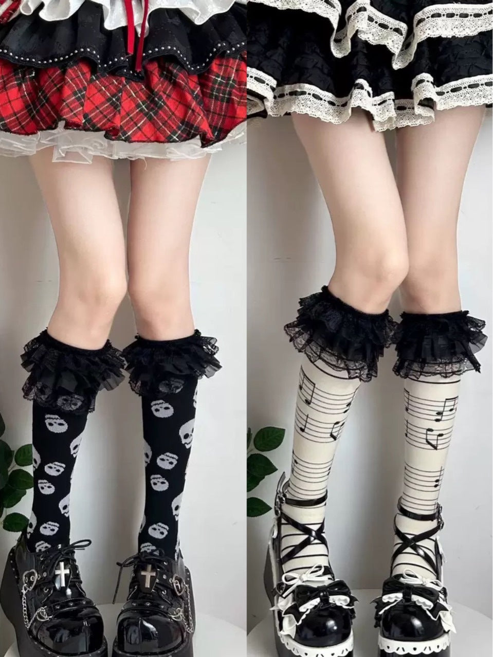 Cute soft long socks for girls