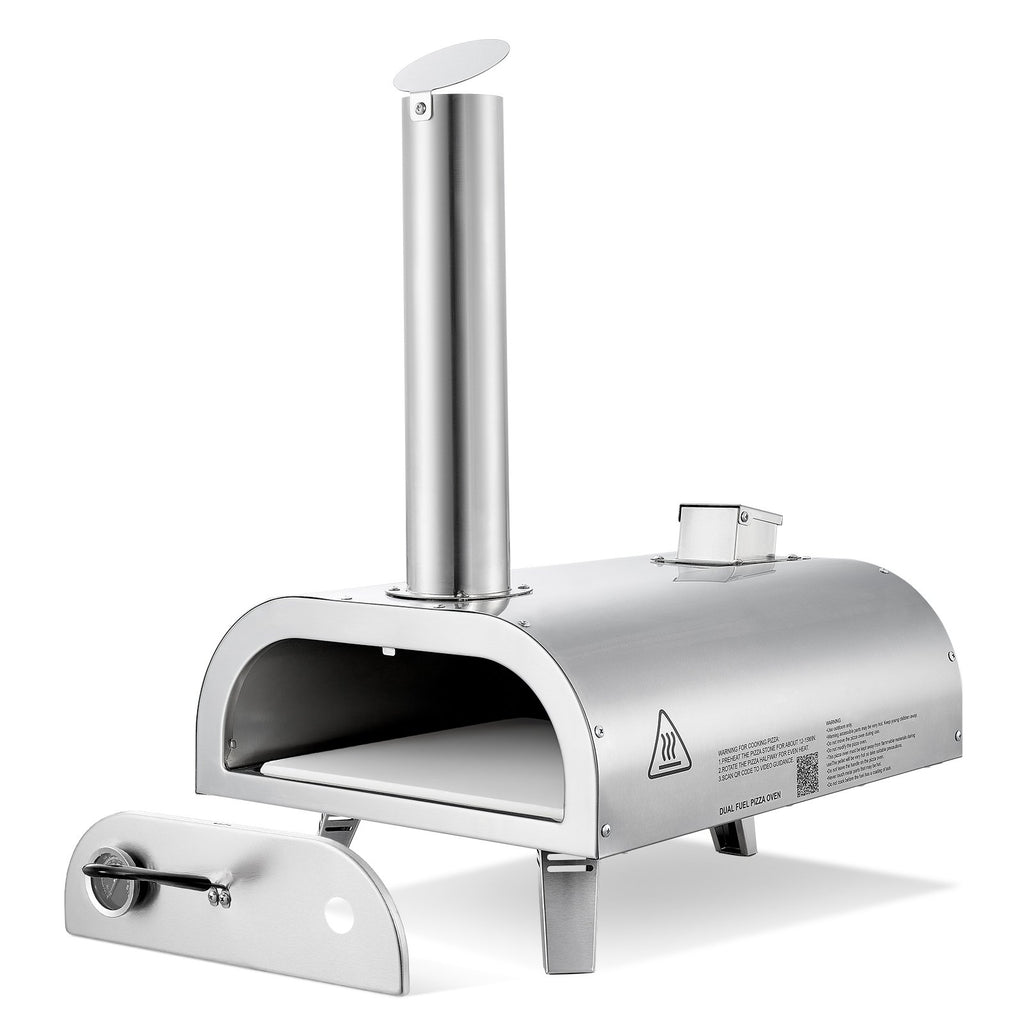 Four à pizza extérieur 12' Portable Pellet/Gas Four à pizza pour le camping