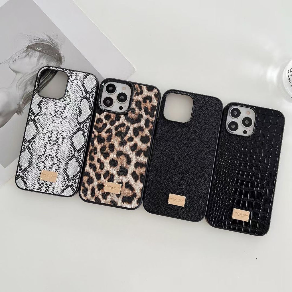 Cas de téléphone à snakeskin moulé par injection