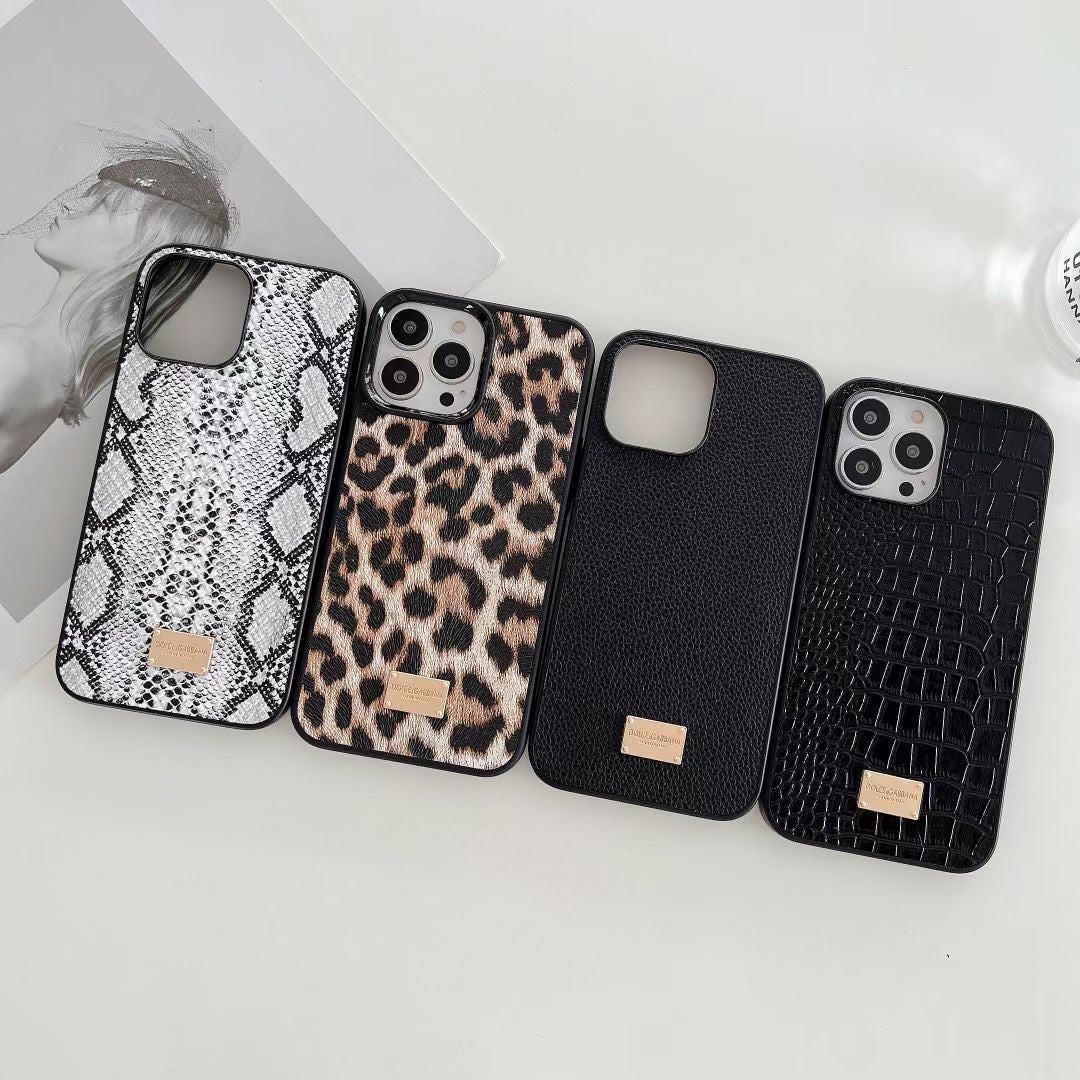 Cas de téléphone à snakeskin moulé par injection