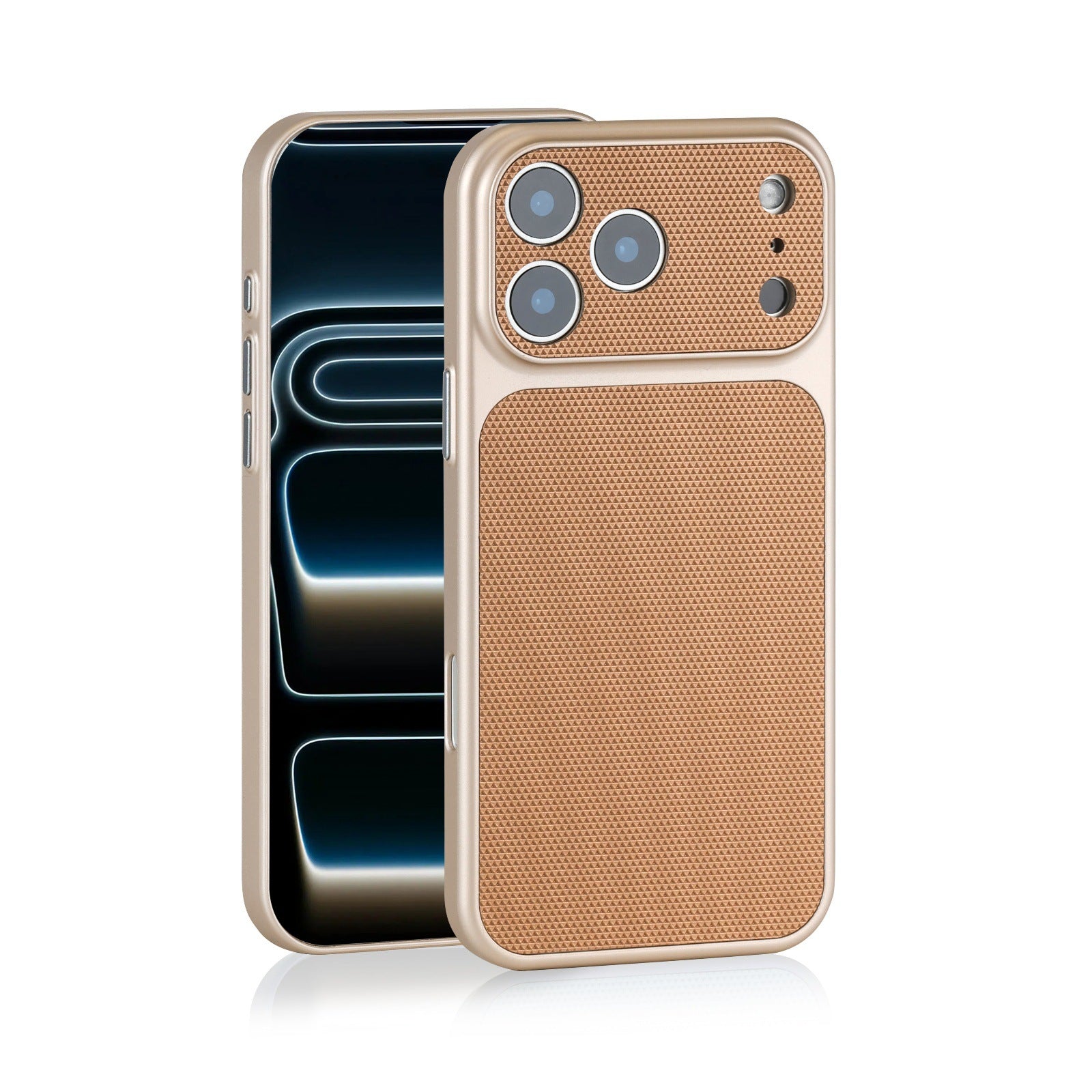 Couvercle de protection du boîtier de téléphone Grande fenêtre en cuir diamanté