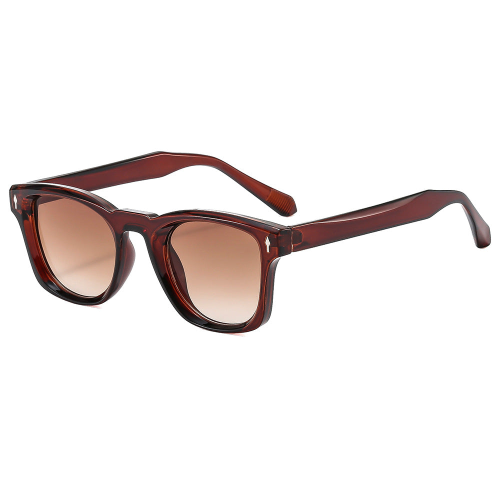 Lunettes de soleil rétro à cadre carré pour femmes pour aventures en plein air