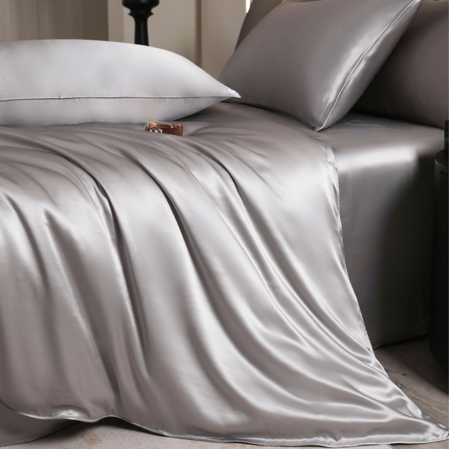 Soie 22-momme Set de quatre pièces en soie léger luxe
