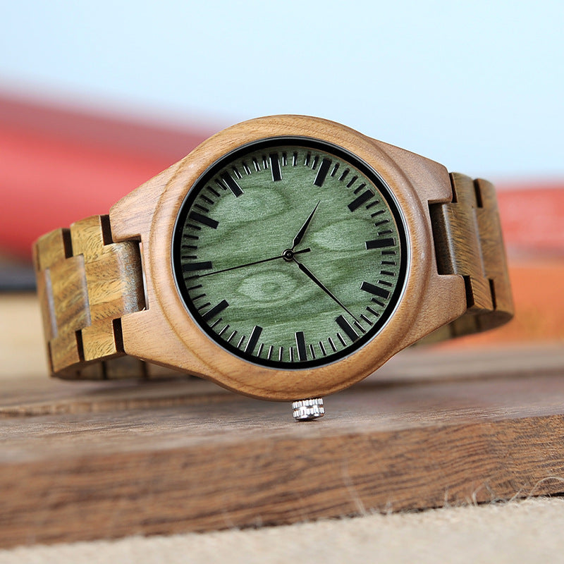 BOBO BIRD G19 Classic Montre Quartz en bois analogique