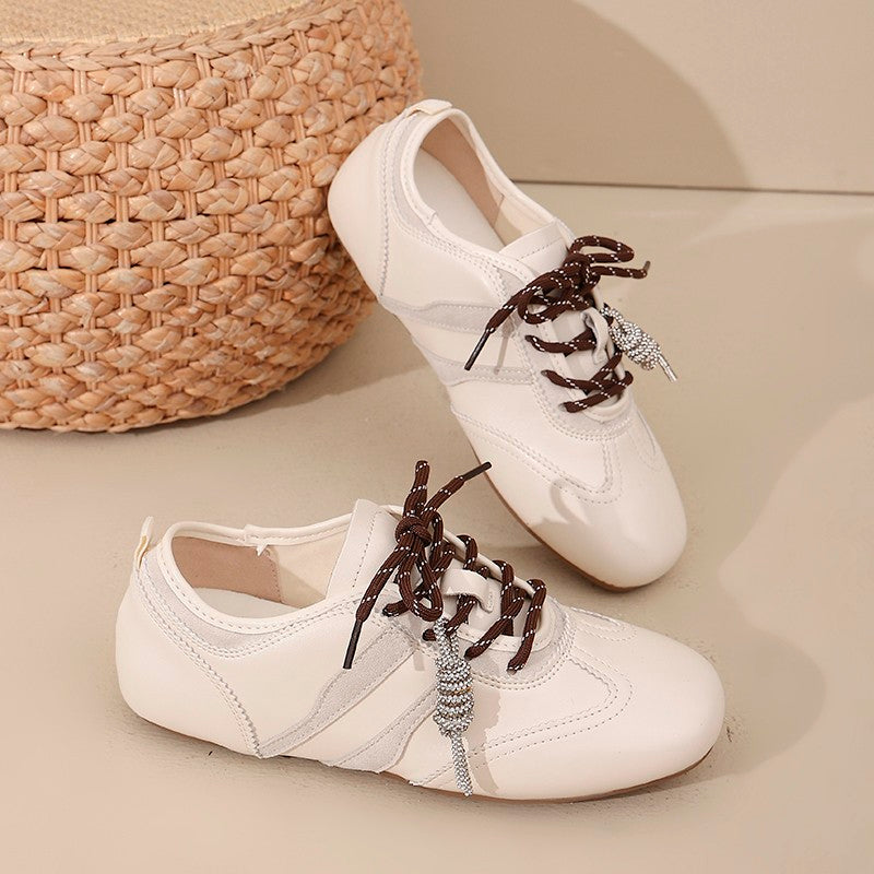 Femmes Vieille Monnaie Minimaliste Rétro Sneakers