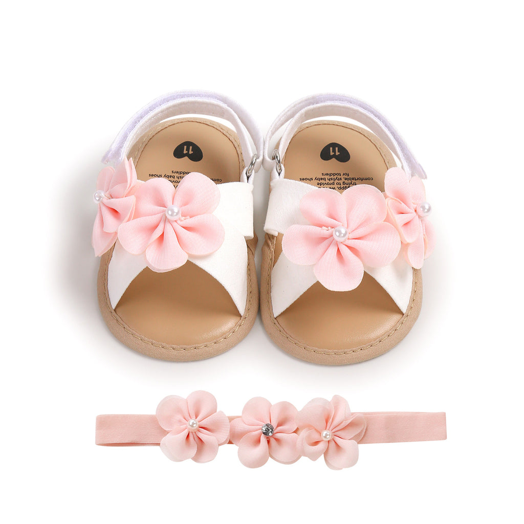 Fashionnable petite prune Blossom Sandales bébé tout-petit