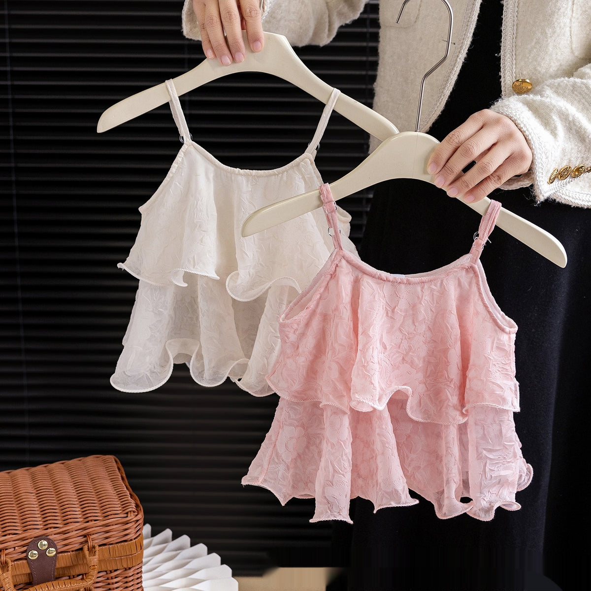 Filles Fashionable Mignon Vest Babys Summer Western-Style Top