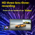 Trois Lens Dashcam 4 pouces avant et arrière