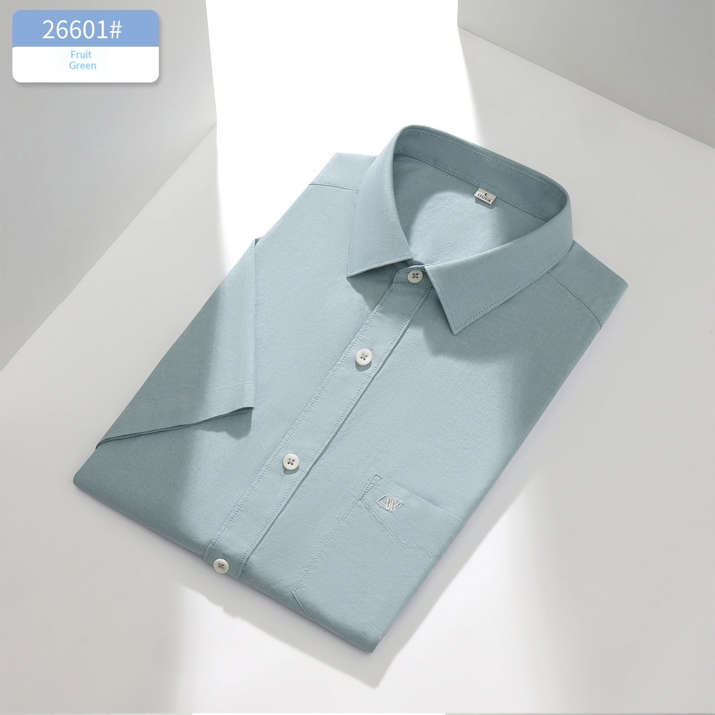 Chemise casuale en coton manches courtes pour hommes