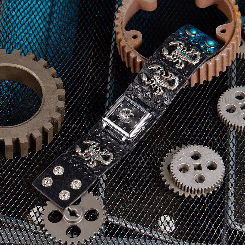 Factory Punk Scorpion Ghost Head Bracelet Belt