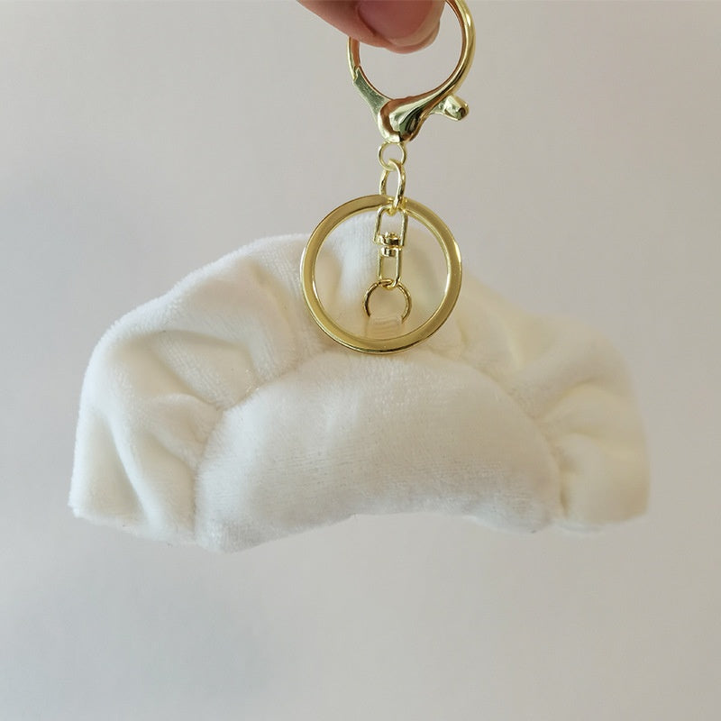 Cute Dumpling peluche jouet pendentif sac porte-clés