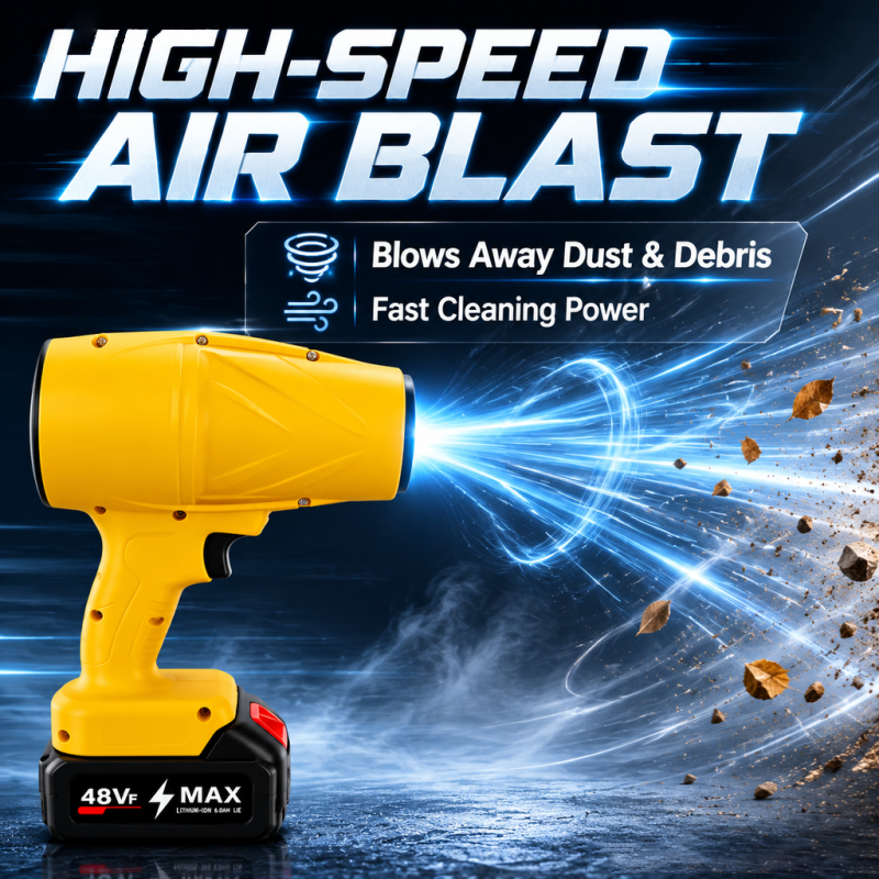 Ventilateur portable haute puissance Turbo Blower 1300mAh sans fil pour le séchage et le nettoyage de voiture