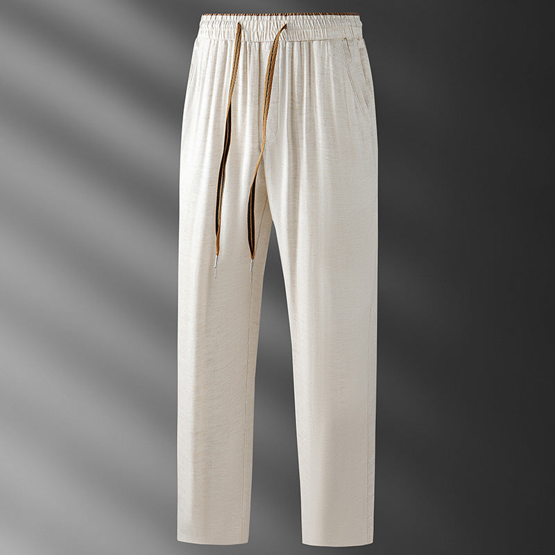 Pantalon de sport respirant micro large droite pour hommes
