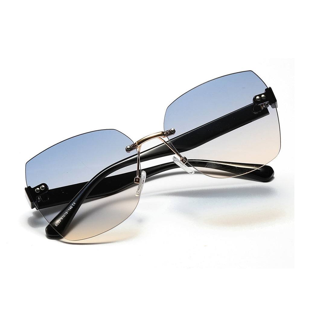 Lunettes de soleil haut de gamme Diamond Cut Edge pour femmes
