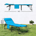 Chaises de salon pliantes 2 pièces avec dossier inclinable à 5 niveaux