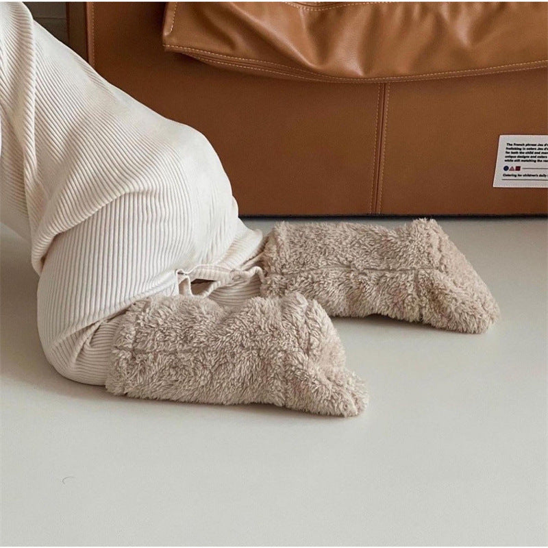 Couvre-pieds de bébé Couvre-chaussures chaudes épaisses Protège-pieds Couvre-chaussures d'hiver