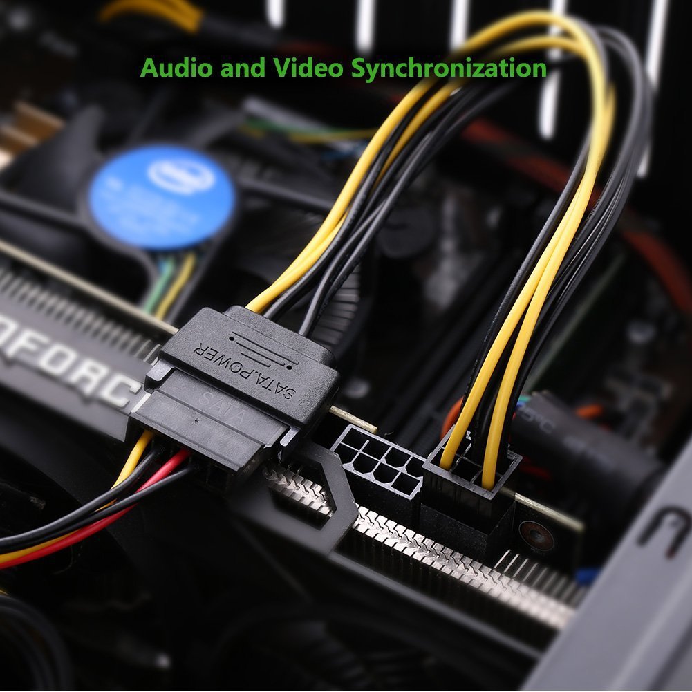 Carte graphique Pci-e1x à 16X pour étendre la révolution 557 carré 6P au châssis carré Titanium