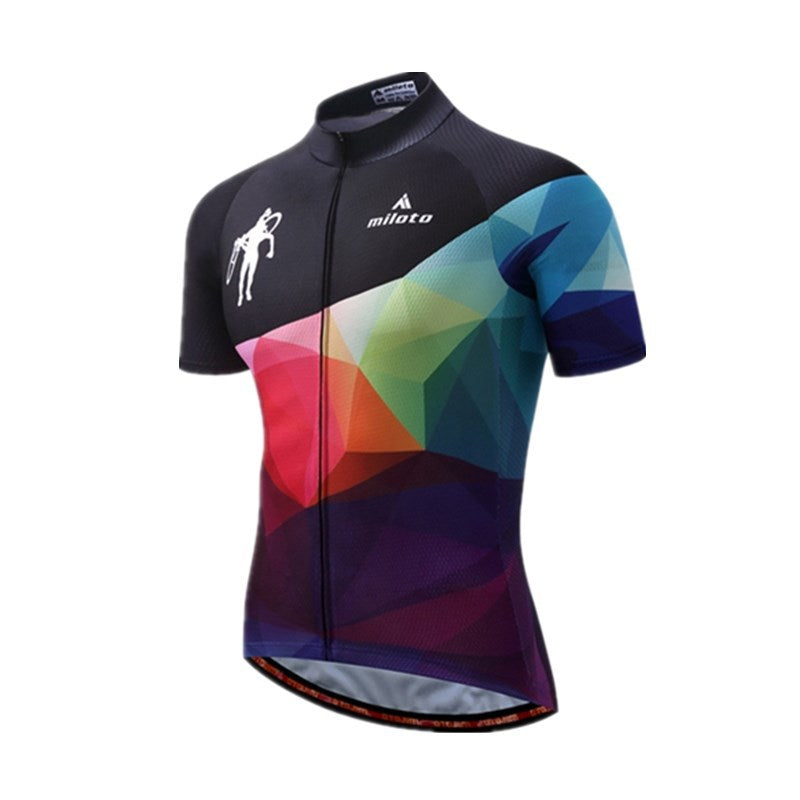 Hauts du Jersey de cyclisme d'été pour hommes et femmes