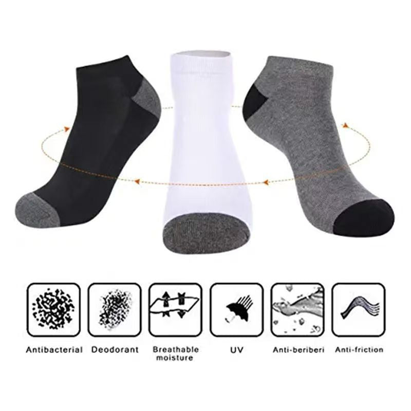 Hommes S Chaussettes Couleur Bloqué Chaussettes de cheville Plus Taille