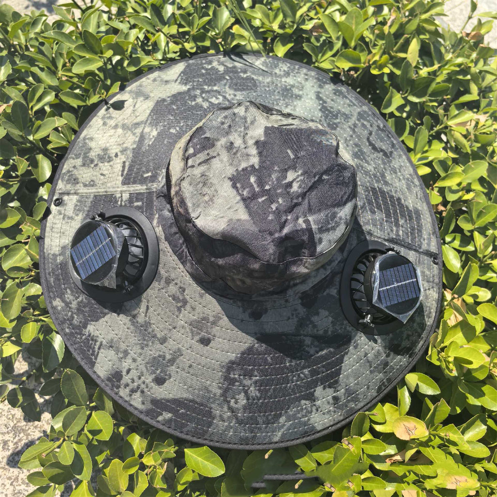 Chapeau de ventilateur solaire double