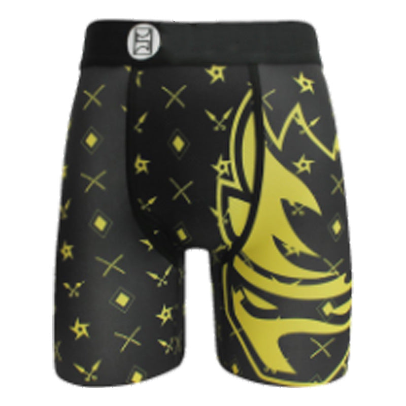 Caricature imprimé garçons Boxers hommes sports sous-vêtements