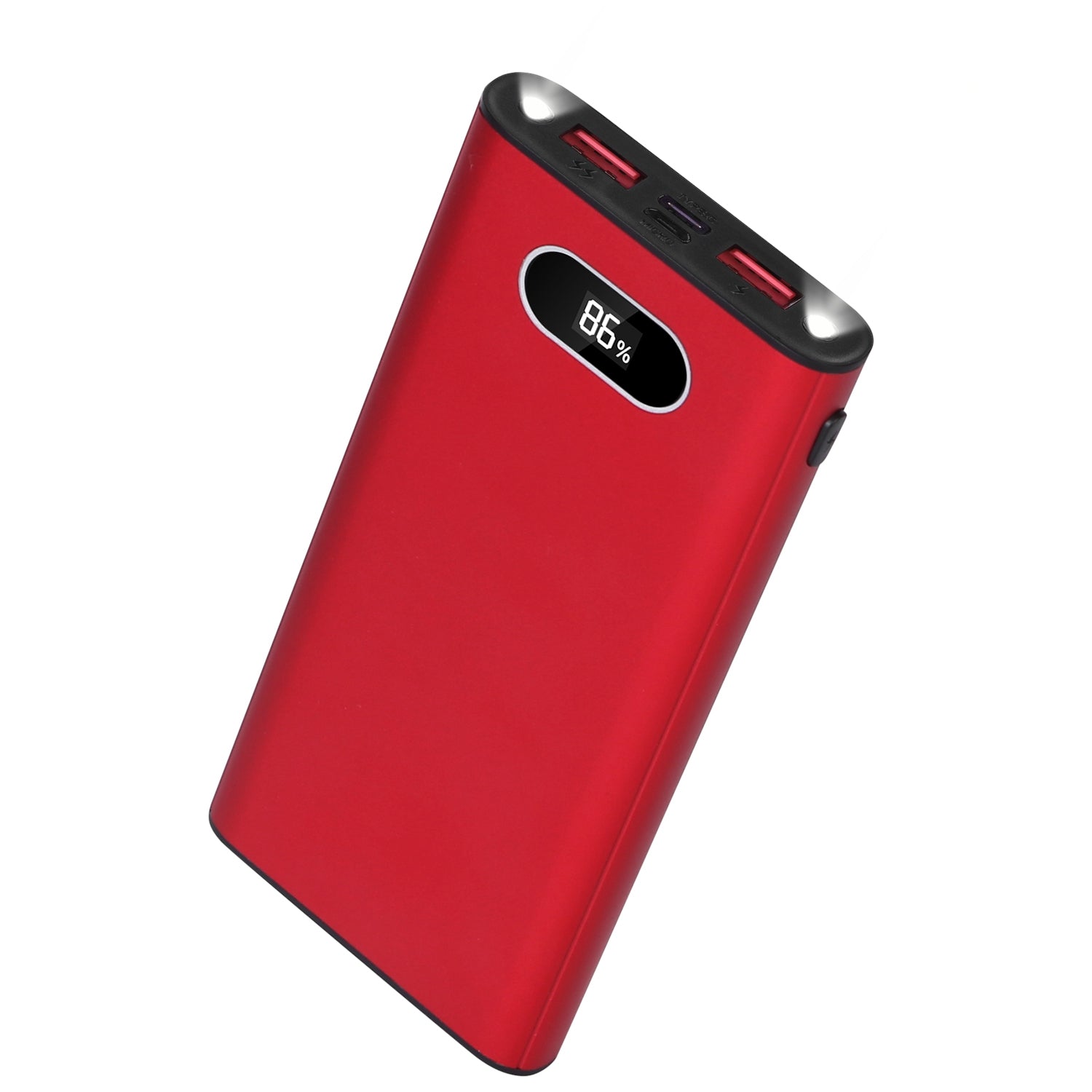 Options couleur rouge vert-noir -- 1Pc 20000Mah Power Bank Chargeur Portable Batterie externe