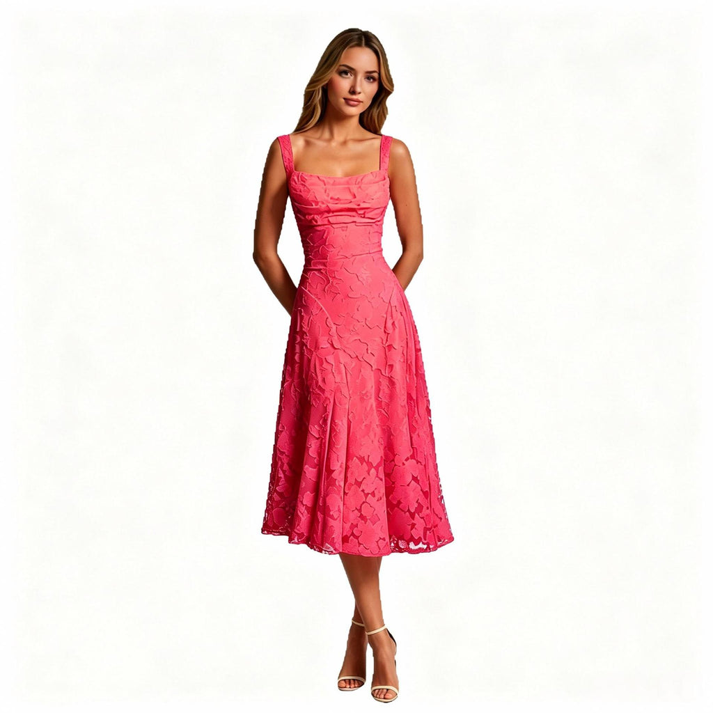 Robe de cocktail spaghetti-strap