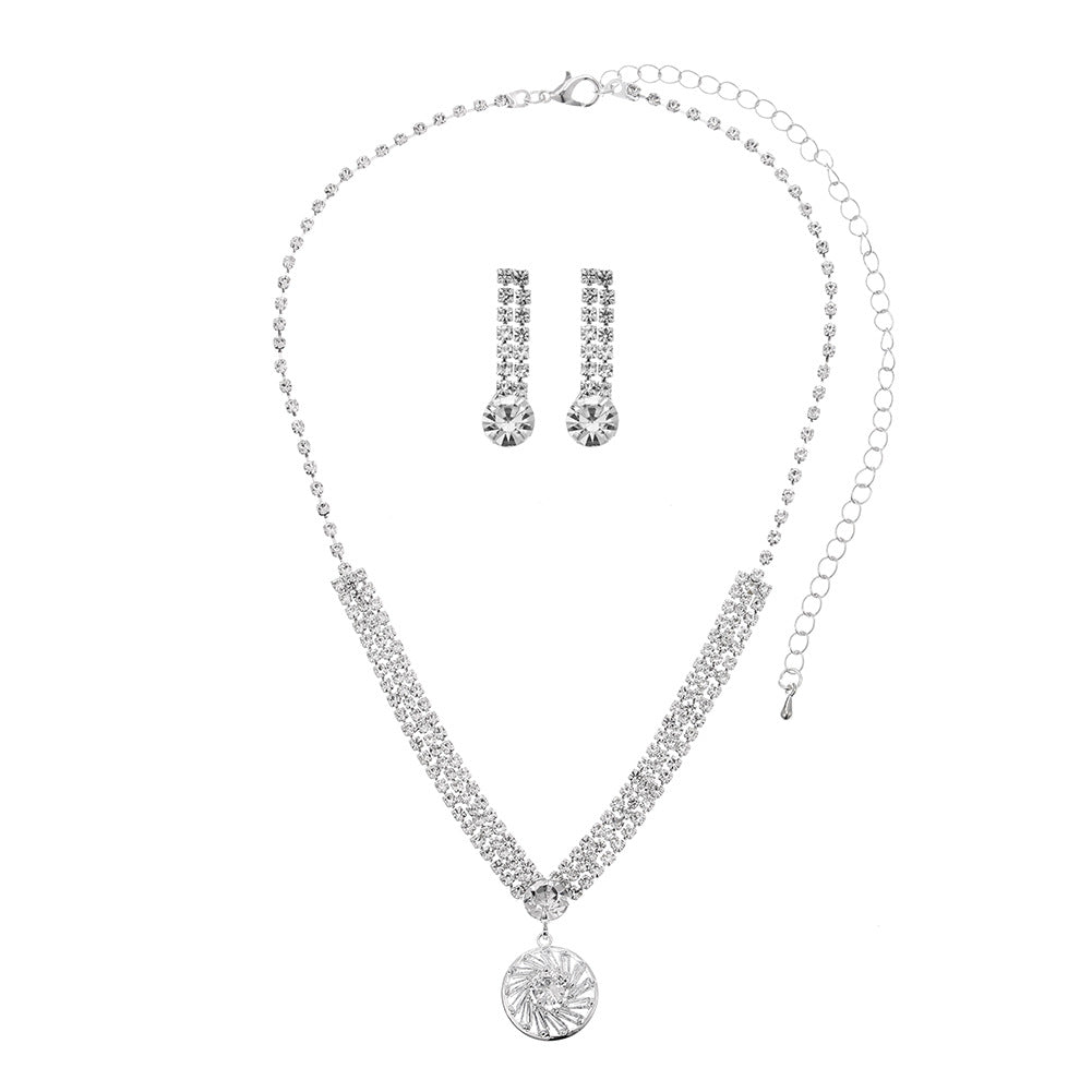 Ensemble de bijoux femmes V-forme Sunburst 3Pcs