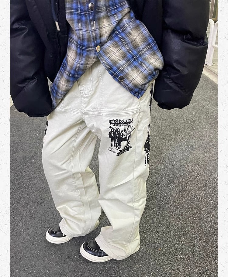 Hip Hop Imprimer Jeans Printemps Homme