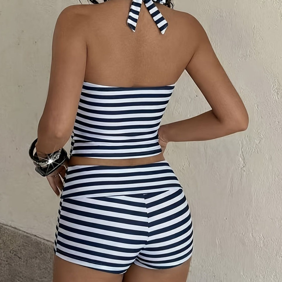 Bikini sans dos sexy avec couverture modérée