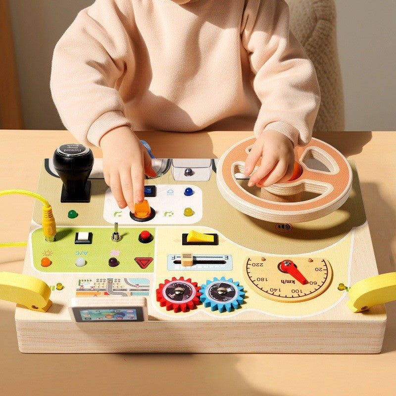 Éducation de la petite enfance Simulation volant de voiture avec interrupteur électronique Et S