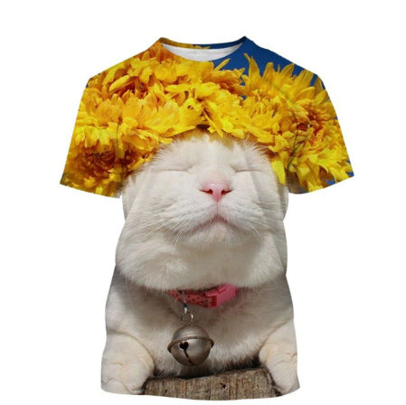 T-shirt homme 3D animal imprimé