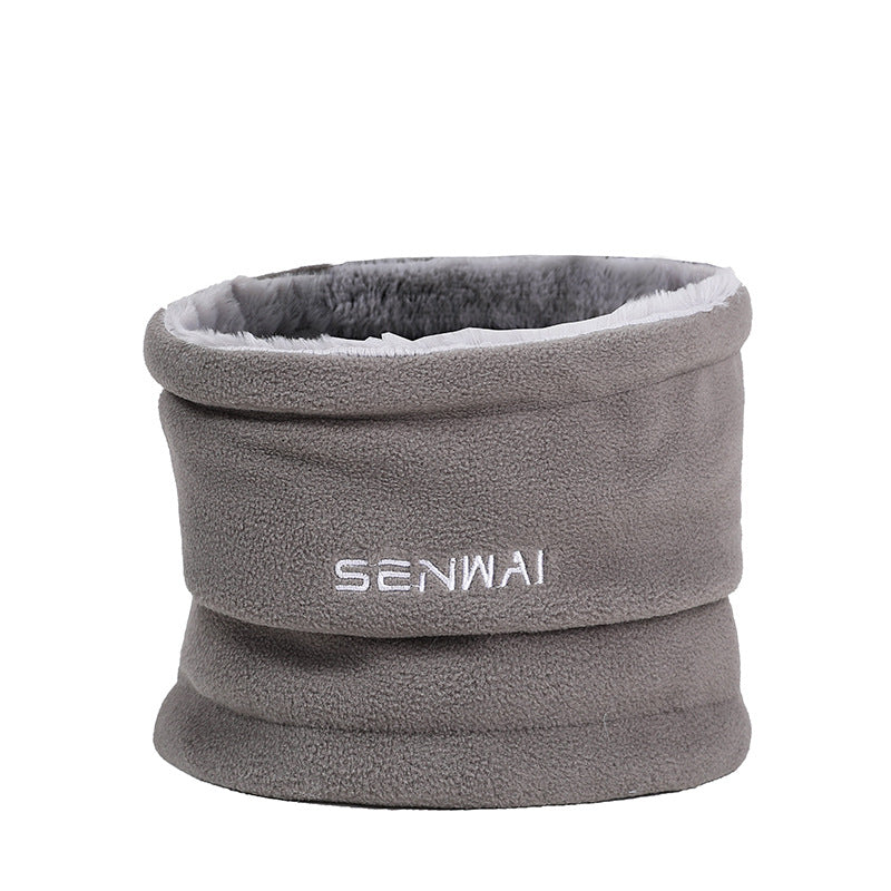 Outdoor Plush Bib Cold Proof and Warm Wool Hat Wind Proof and Fashionable