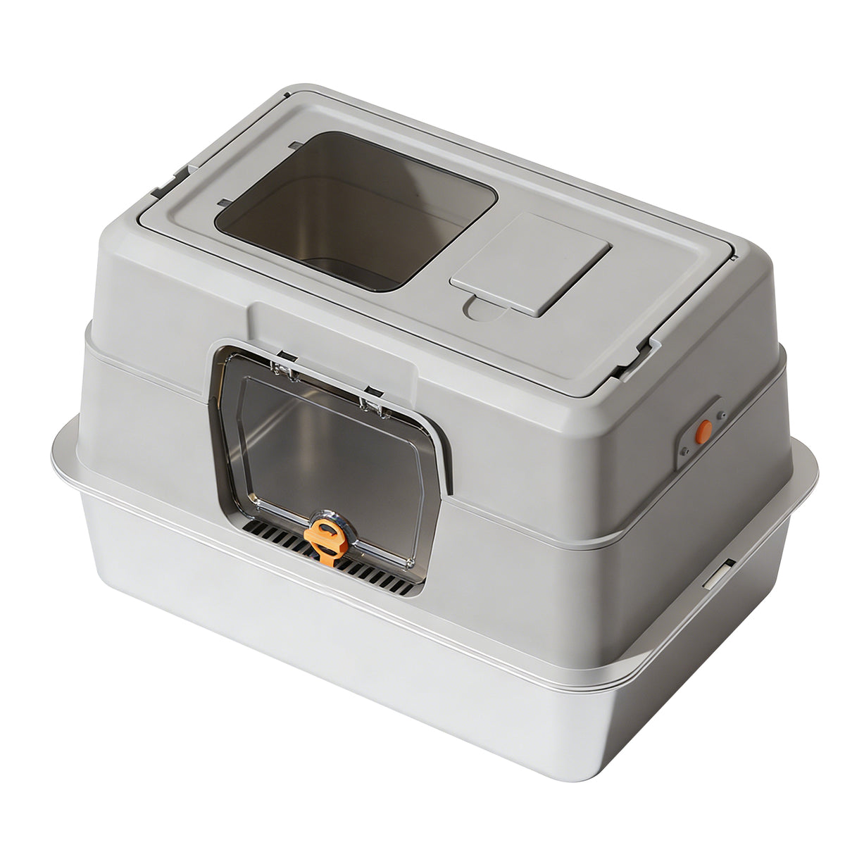 Automatic scooping only - Full stainless steel litter box