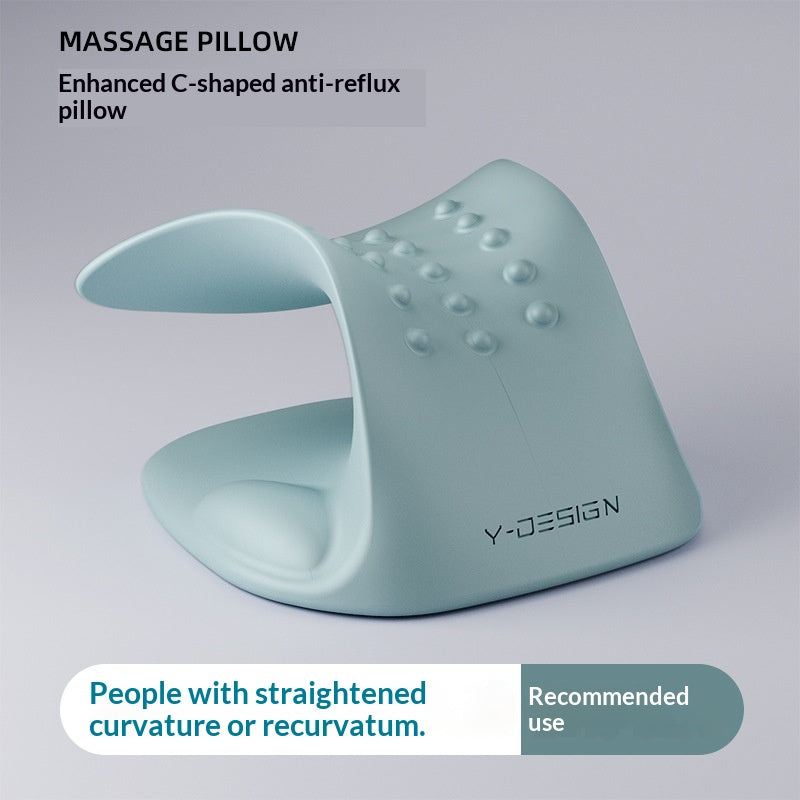 Oreiller de massage de traction cervical Shiatsu à base de gravité