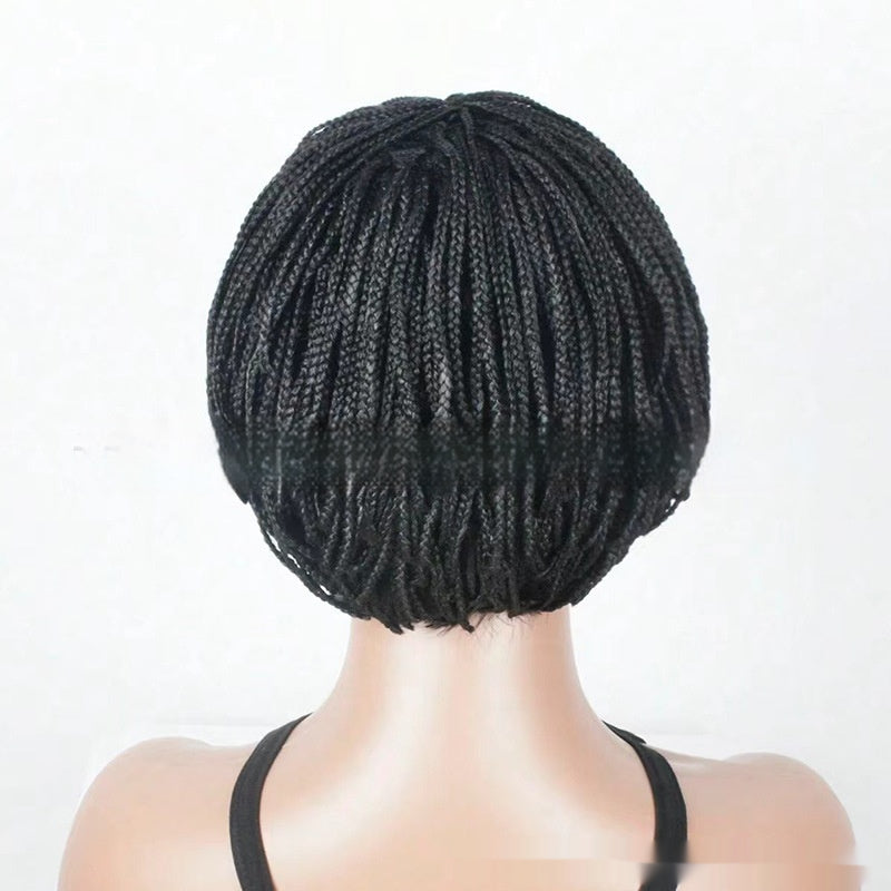 Perruque à trois brins de bras à cheveux court Mushroom Coupe Dreadlock