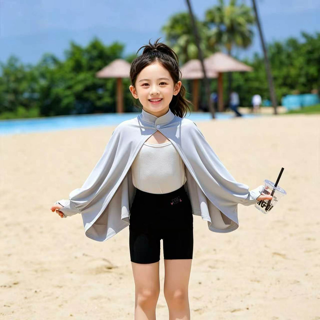 Chemise Respirante Sun-Protection pour enfants Châle et Cape de protection solaire extérieure