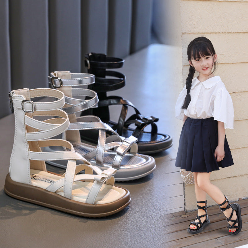 Chaussures d'été à la mode pour petites princesses et filles