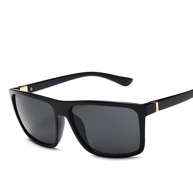 Lunettes de soleil carrées pour hommes de style Large Frame